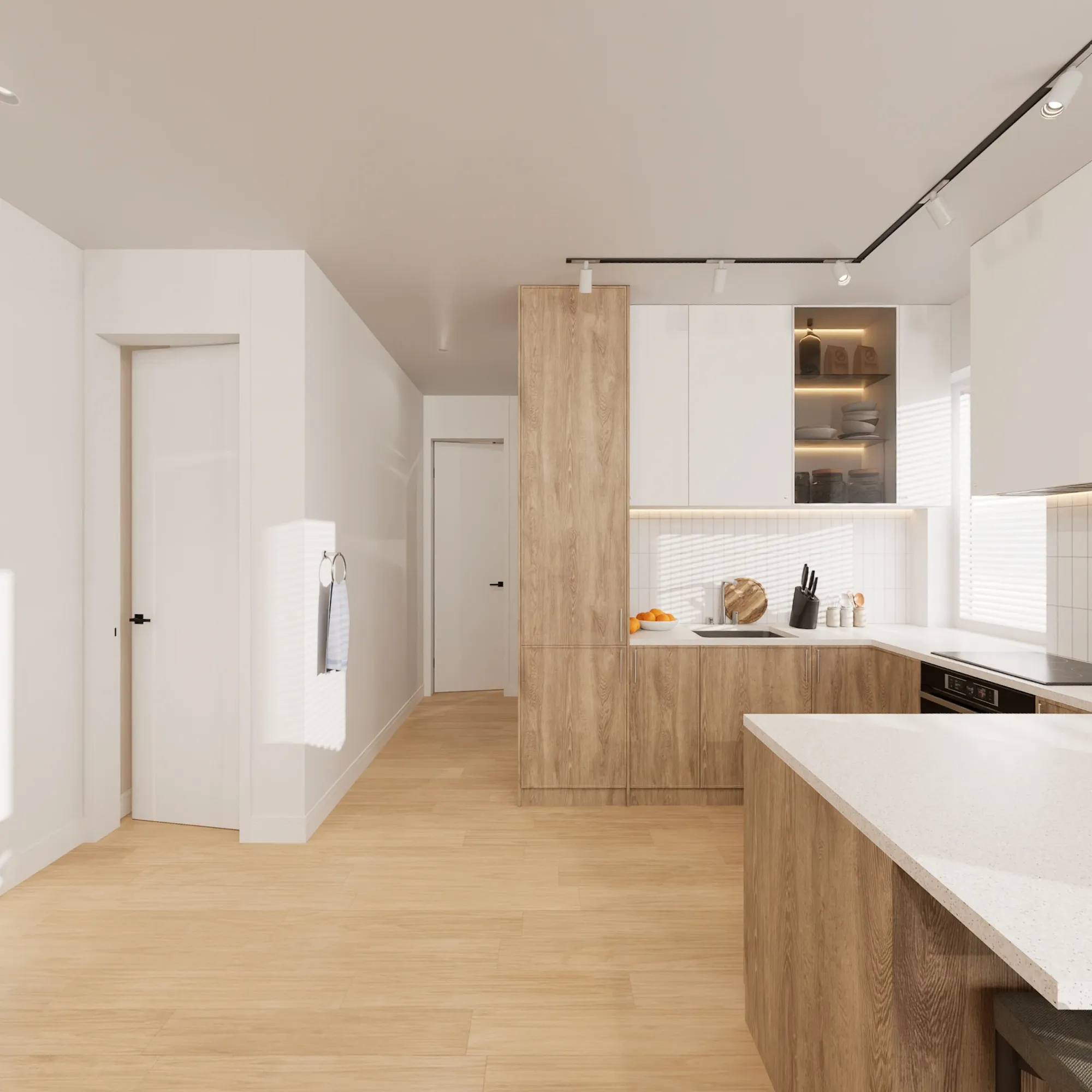 Comedor integrado a la cocina — Sierra Lagos